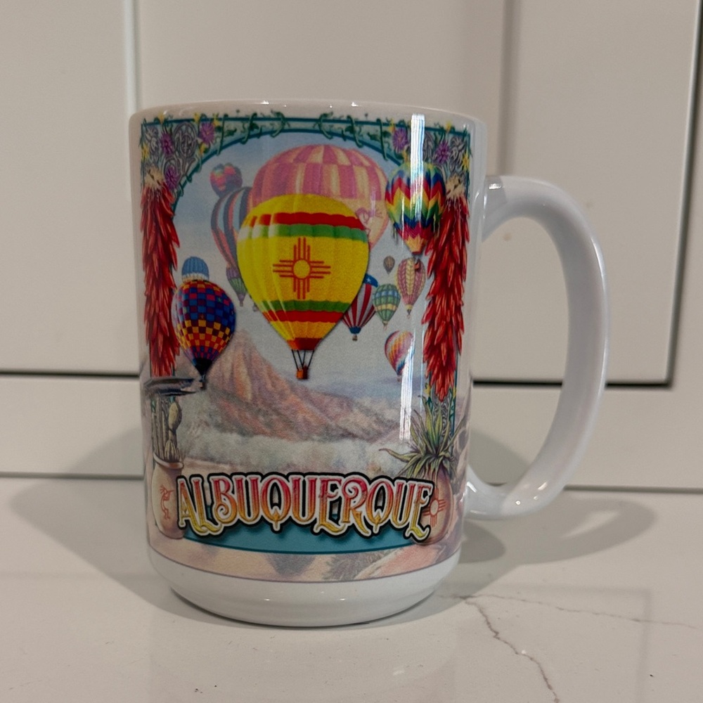 New! Albuquerque Hot Air Balloon Ceramic Mug